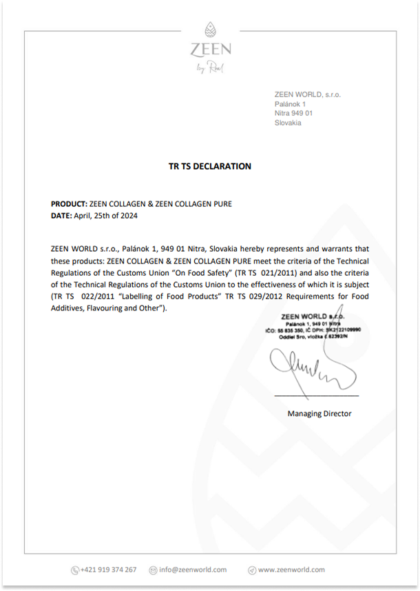 TR TS Declaration