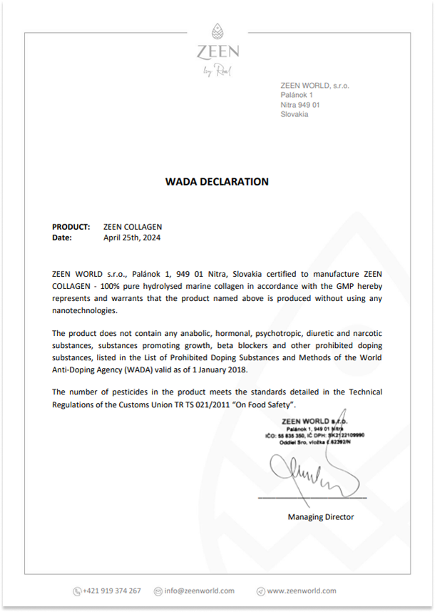 WADA Declaration